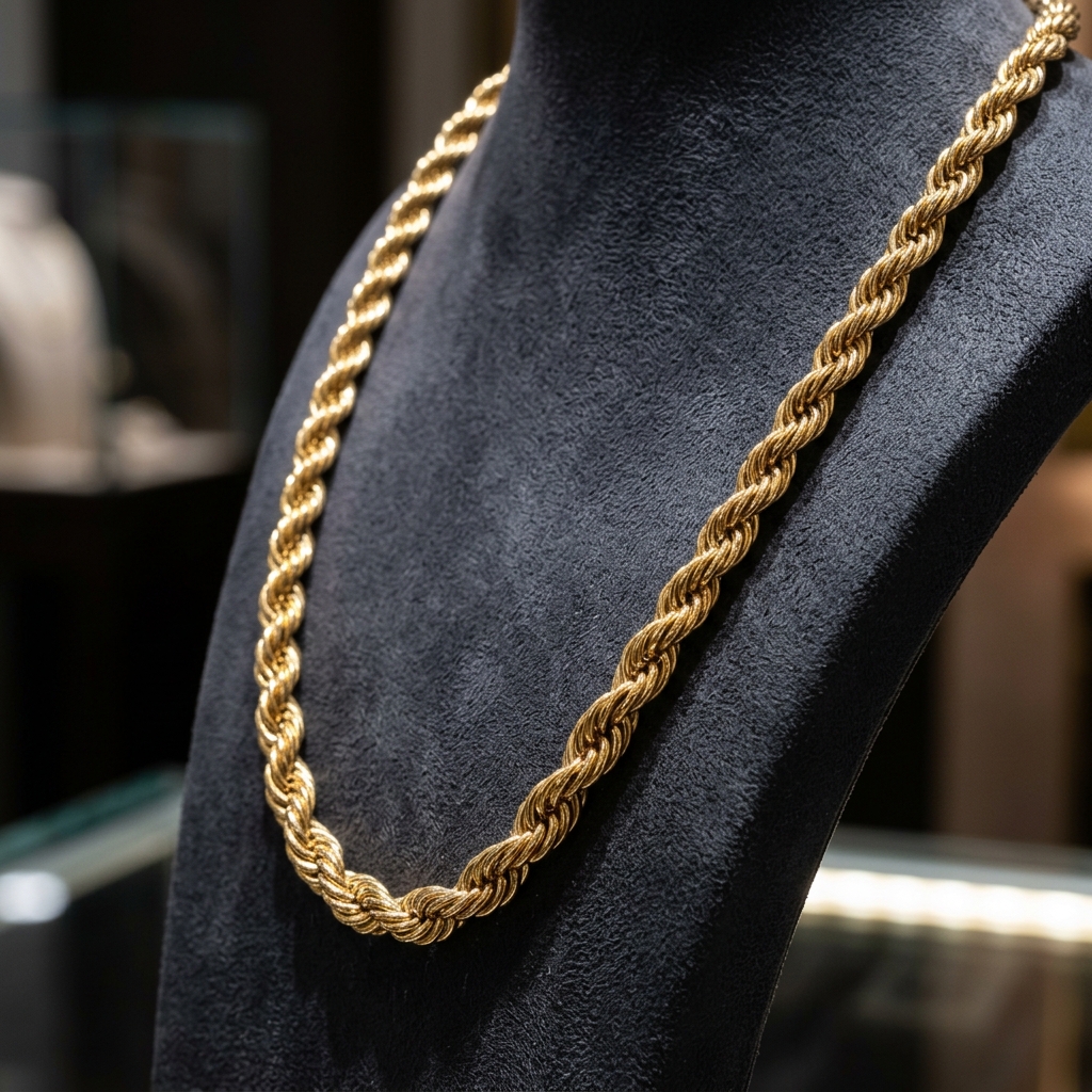 Exquisite Gold Three Tone Necklace
